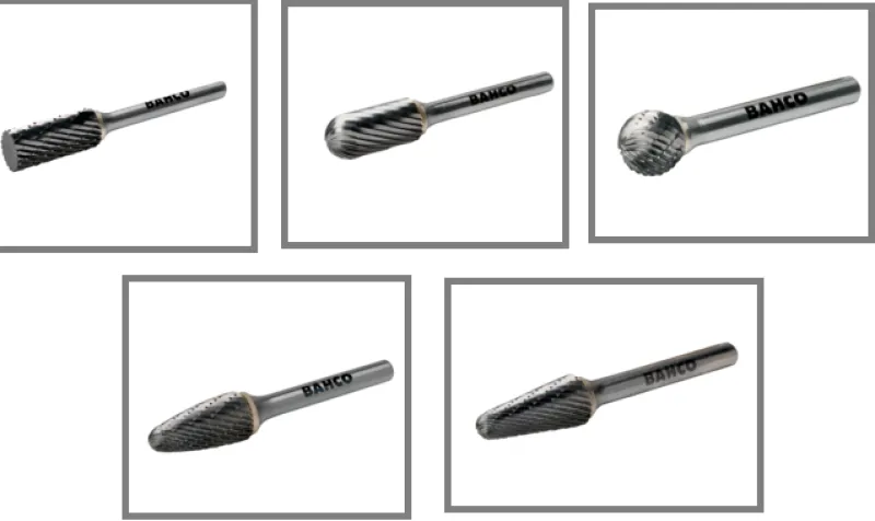 BAHCO Roterande filar set2 5-delar| Slipstift