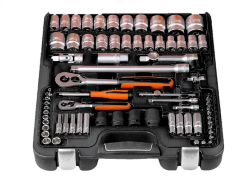 BAHCO S87+7 Hylsnyckelsats 1/4" och 1/2" 94 delar| Hylsor & Nyckelverktyg