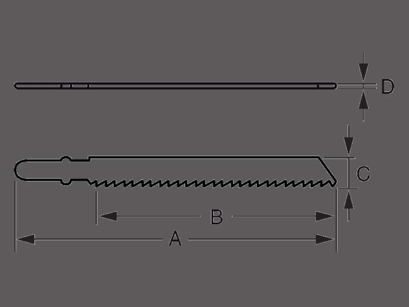 BAHCO sticksågblad metall 107mm| Sticksågblad