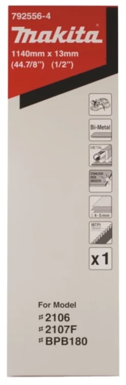 MAKITA Bandsågblad Rostfritt 1140x13 18T • 1-P| Bandsågblad