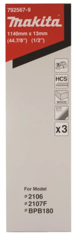 MAKITA Bandsågblad Trä 1140x13 6T • 3-P| Bandsågblad