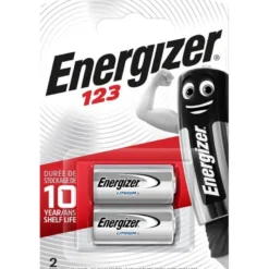 Energizer Batteri CR123 Lithium 2-pack| Batterier