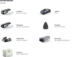 Festool Batterislip Delta DTSC 400 3,0 I-Set| Slipa Och Borsta