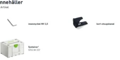 Festool Hyvel 18V HLC 82 EB-Basic| Fräsa