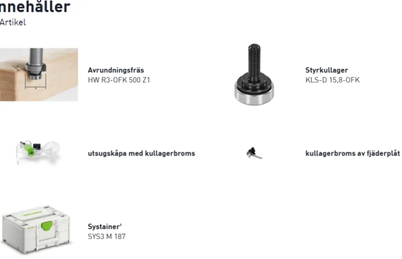Festool Kantfräs 18V OFKC 500 R3 EB-Basic| Fräsa|Festool Kampanjer