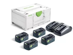 Festool Laddpaket SYS 18V 4xHP5,0/TCL6DUO| Batteri - Laddare