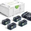Festool Laddpaket SYS 18V 4x5,0/TCL 6 DUO| Batteri - Laddare
