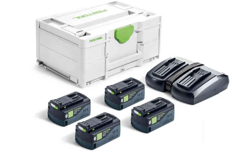 Festool Laddpaket SYS 18V 4x5,0/TCL 6 DUO| Batteri - Laddare