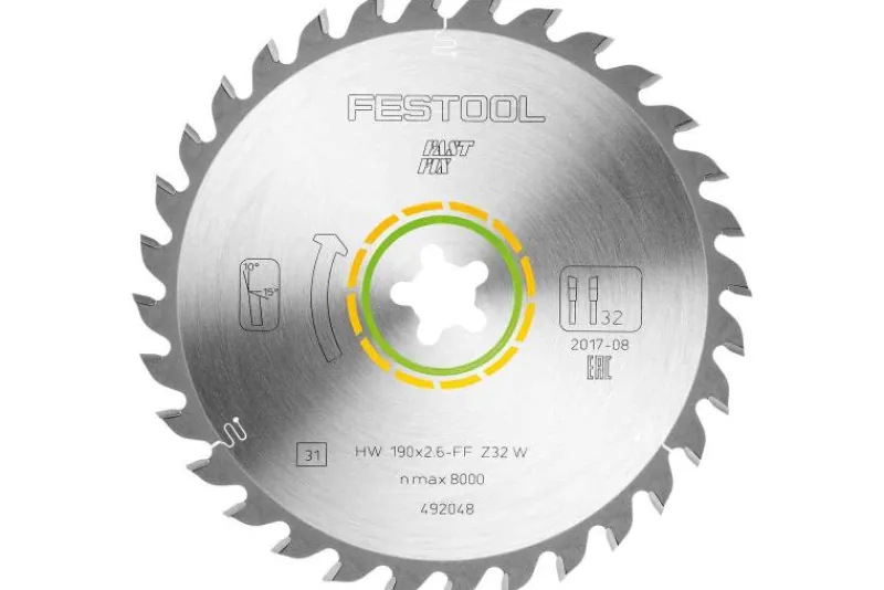 Festool Sågklinga Trä HW 190x2,6 FF W32| Såga