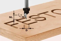 Festool Skriftfräs HW S8 D11/60°| Fräsa|Frässtål