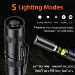 Superfire Ficklampa Pen L28, 121 Lumens| Arbetsbelysning