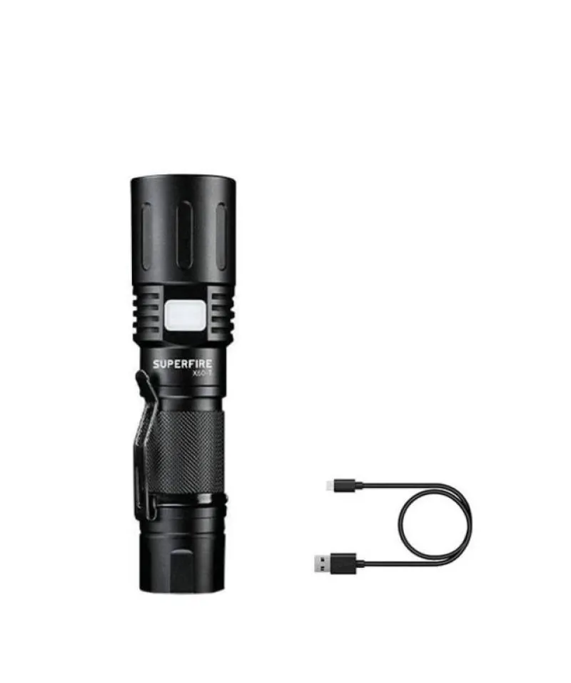 Superfire Ficklampa X60-T, 2000 Lumens| Arbetsbelysning