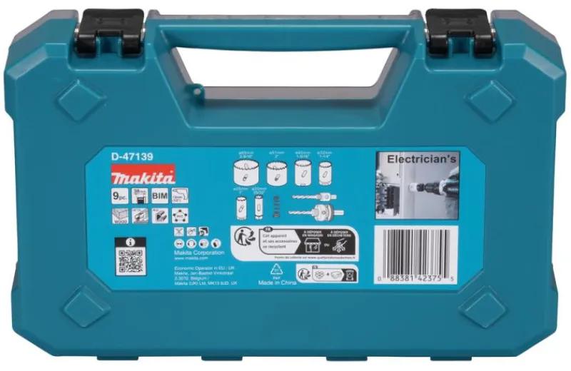 MAKITA Hålsågsats 20-65mm 9-delar (elektriker2)| Hålsågar & Kakelborr