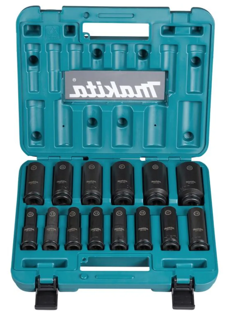 MAKITA Krafthylssats 14-del 1/2" impact BLACK| Hylsor & Nyckelverktyg