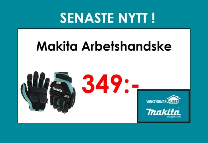 MAKITA Arbetshandske , stötskydd| Handskar|Skyddsutrustning