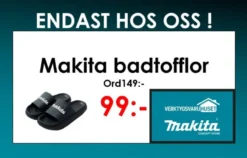 MAKITA Badtofflor| Makita Merchandise Artiklar|Makita Kläder