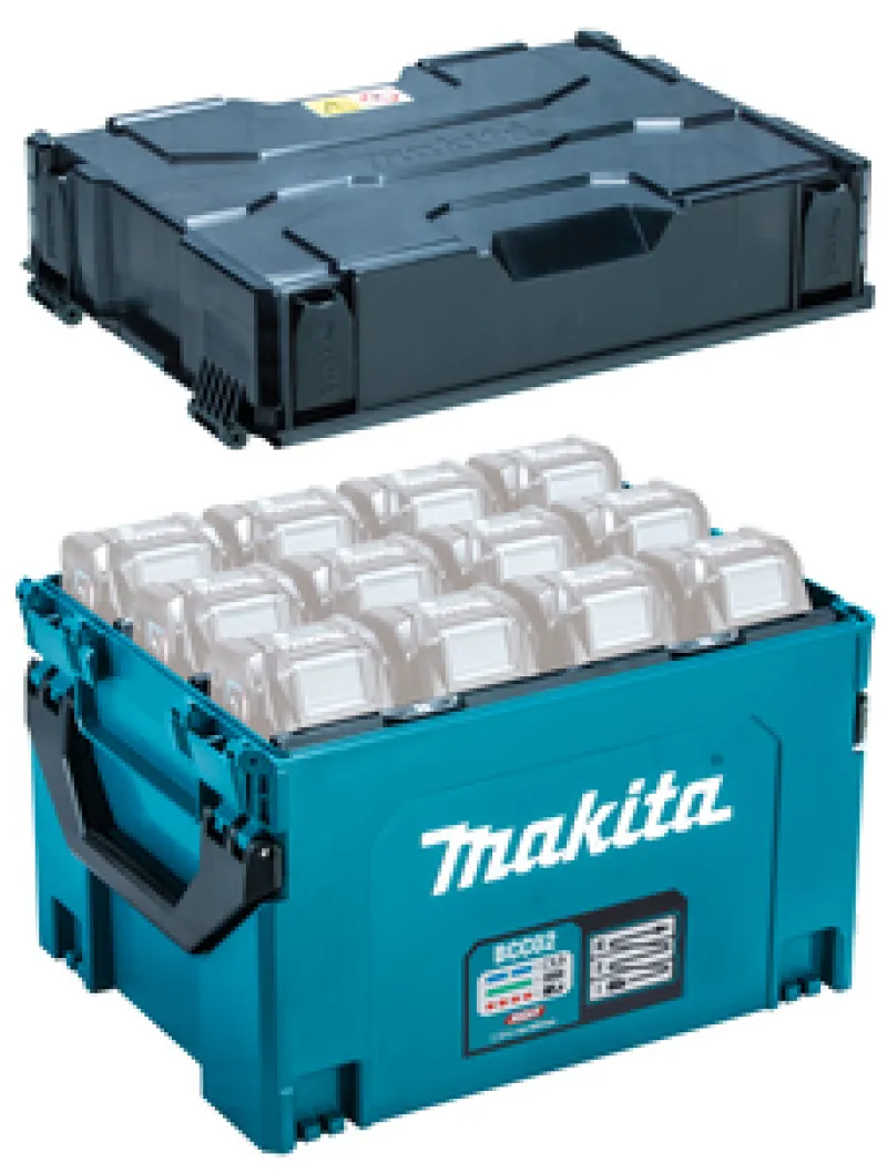 MAKITA BCC02 Laddningsbox 40V Upp till 12 batterier| Batteri Och Laddare 40V