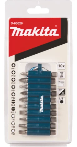 MAKITA Bitssats med karbinhake 10-delar| Bits Och Bitssatser