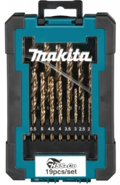 MAKITA Borrsats HSS-Co 1-10mm, 19-delar| Borr Och Borrsatser