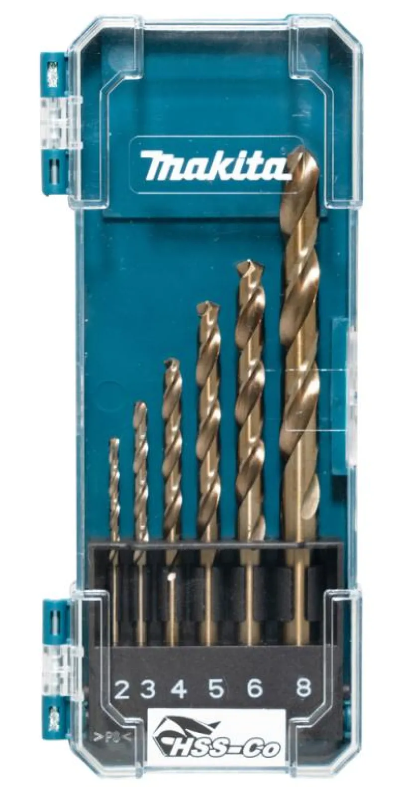 MAKITA Borrsats HSS-Co 2-8mm, 6-delar| Borr Och Borrsatser