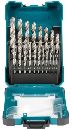 MAKITA Borrsats HSS-G 1-10mm 19-delar| Borr Och Borrsatser