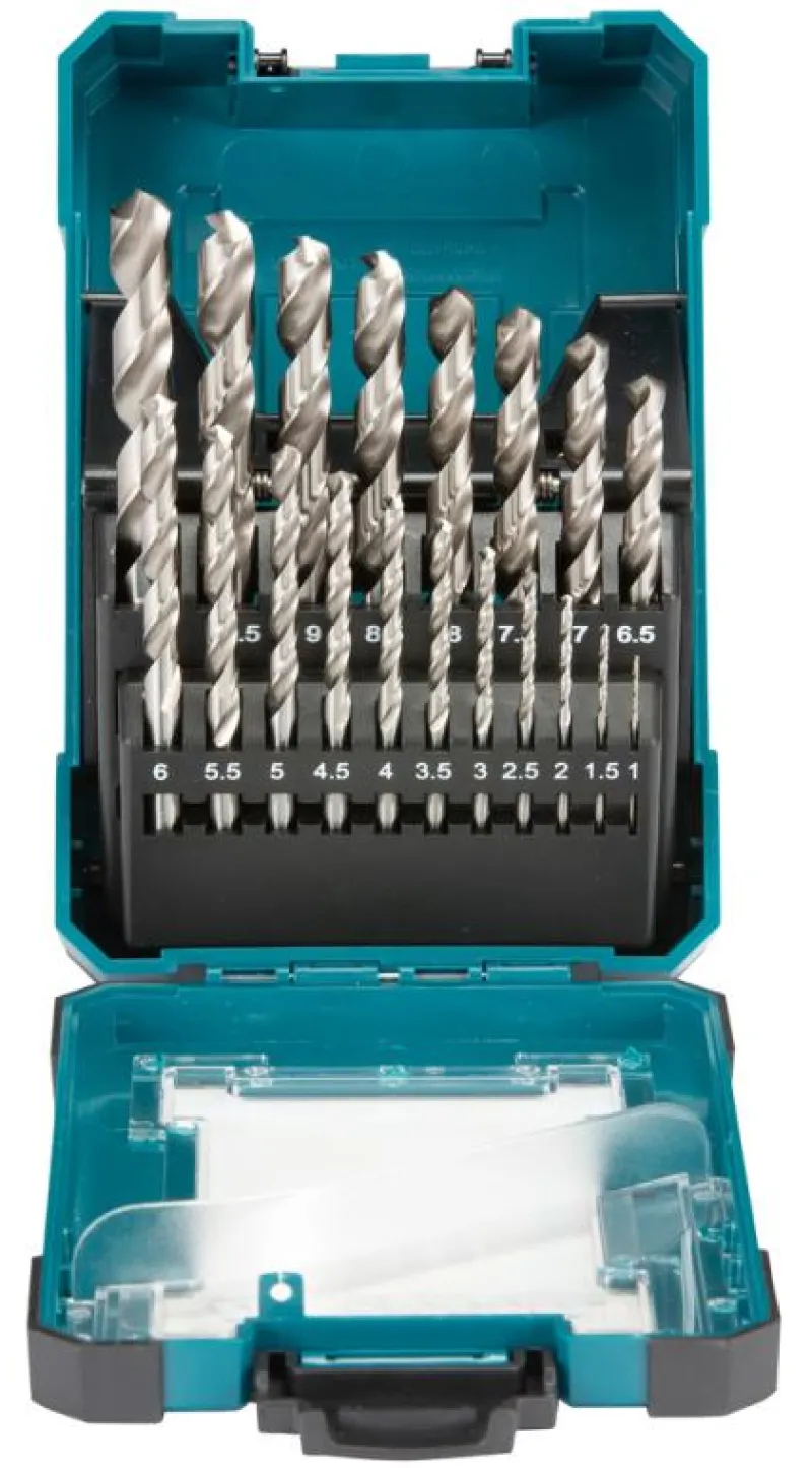 MAKITA Borrsats HSS-G 1-10mm 19-delar| Borr Och Borrsatser