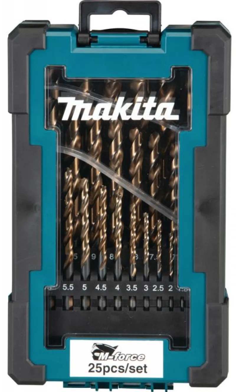 MAKITA Borrsats M-force 1-13mm, 25-delar| Borr Och Borrsatser