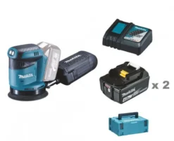 MAKITA DBO180RTJ Excenterslip 18V 125mm, komplett| Slipmaskiner