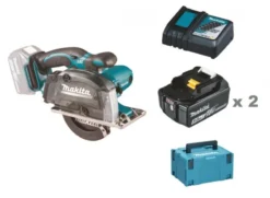 MAKITA DCS552RTJ Metallcirkelsåg 18V, 136mm komplett| Metallsågar -Metallberabetning