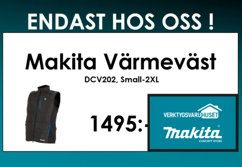 MAKITA DCV202Z Värmeväst 18V| Makita Kläder