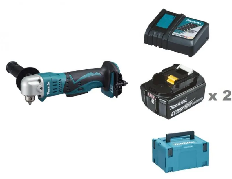 MAKITA DDA350RTJ Vinkelborrmaskin 18V, komplett| Borr - Skruvdragare