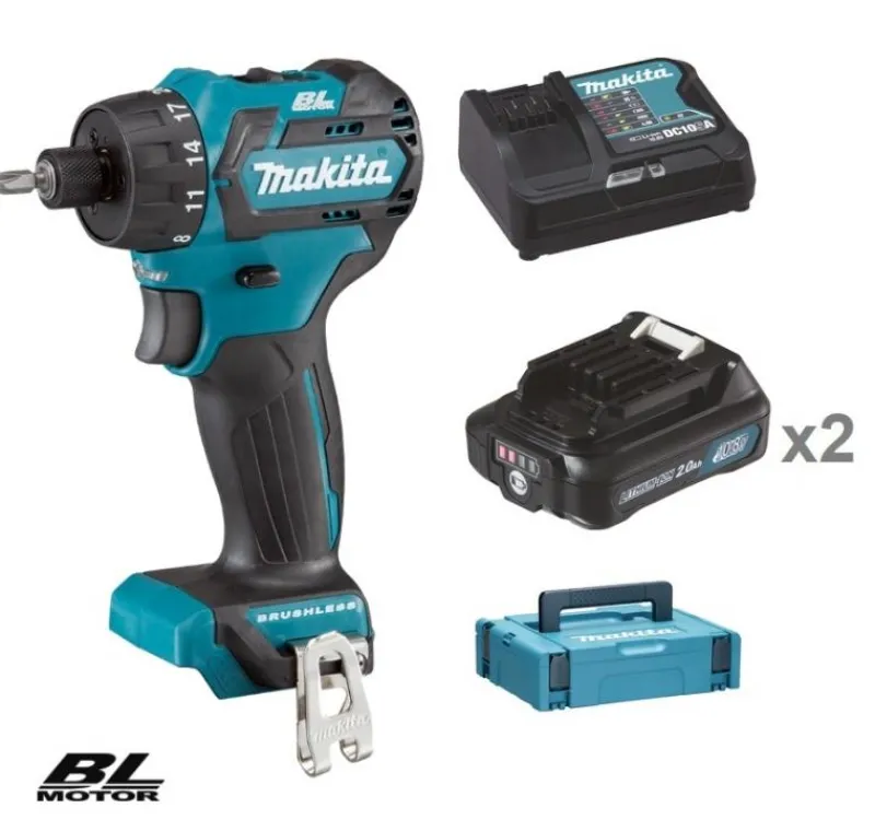 MAKITA DF032DSAJ Borrskruvdragare 12V, komplett| Borrskruvdragare 12V