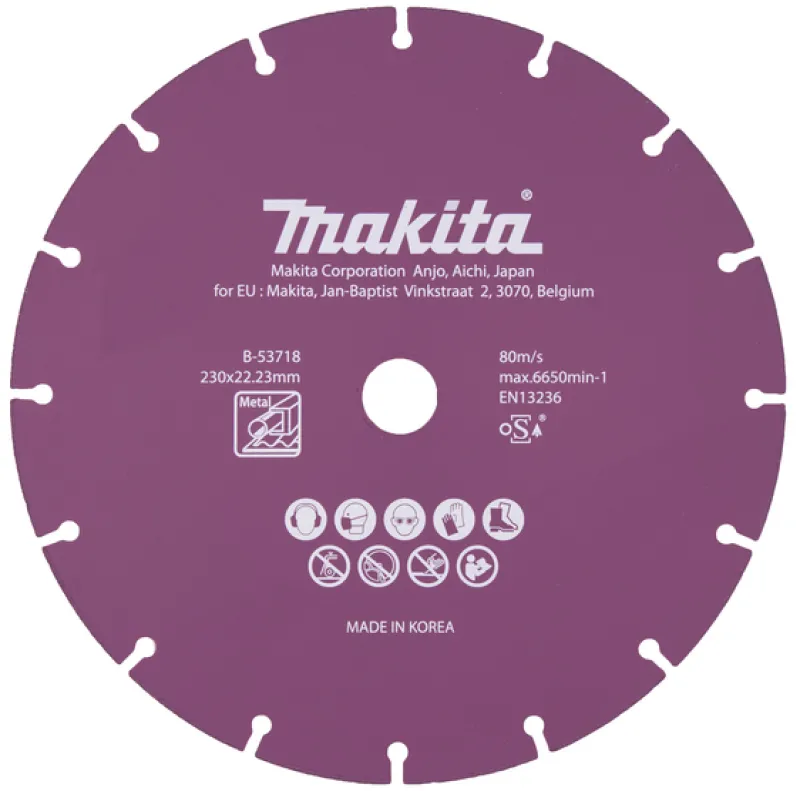 MAKITA Diamantklinga för stål 230x1,6x22,23 mm| Kap- Slipskivor|Diamantklingor
