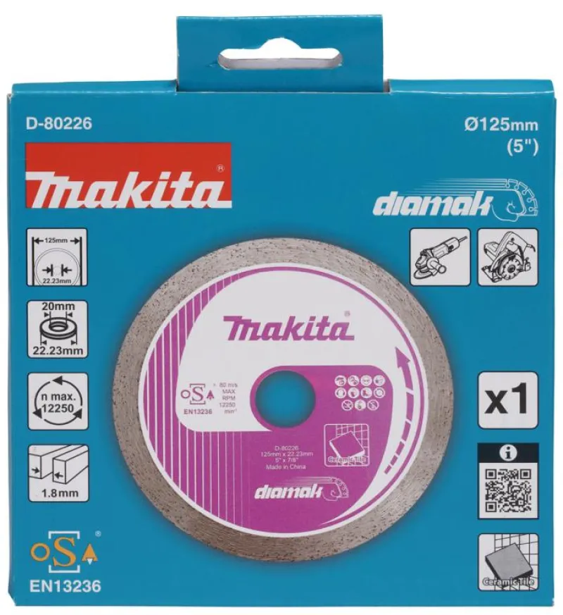 MAKITA Diamantklinga 125mm • Kakel| Diamantklingor