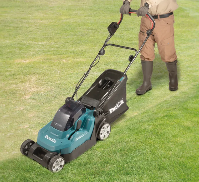 MAKITA DLM382CM2 Gräsklippare 2x18V 4,0Ah, komplett| Gräsklippare
