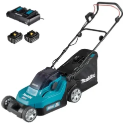MAKITA DLM382PM2 Gräsklippare 2x18V 4,0Ah, komplett| Gräsklippare