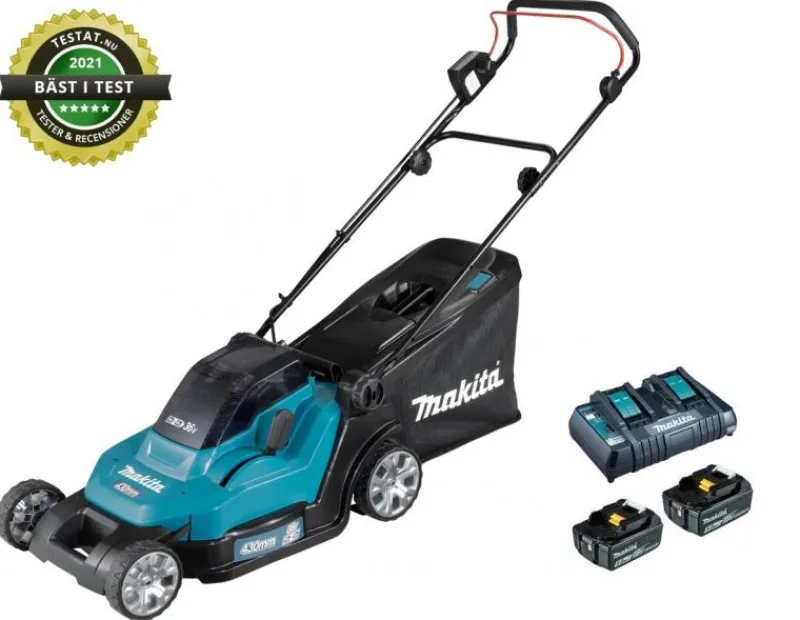 MAKITA DLM432PT2 Gräsklippare 2x18V, komplett| Gräsklippare