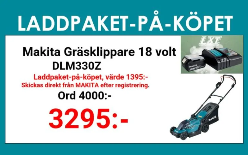 MAKITA DLM330Z Gräsklippare 18V| Gräsklippare