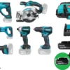 MAKITA DLX6141G Combokit 6 st maskiner i väska +1st extra 5,0Ah-batteri-på-köpet! Värde 995:-| Combokit