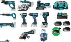 MAKITA DLX6141G SuperPlus Combokit 9 st maskiner +Radio & väska +1st extra 5,0Ah-batteri-på-köpet! Värde 995:-| Combokit