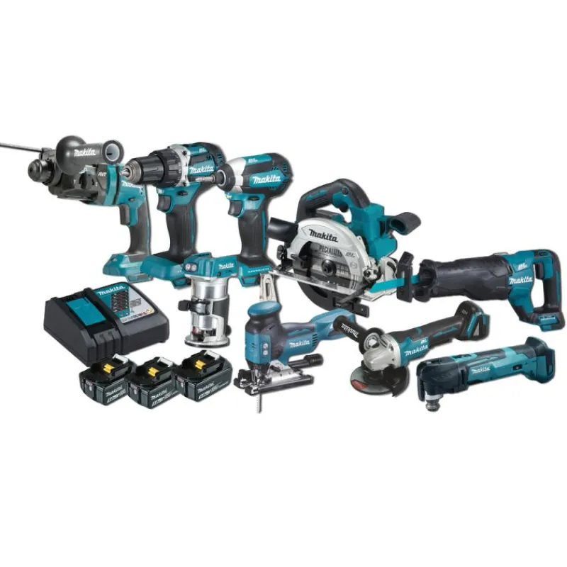 MAKITA DLX9009T Combokit (9 st maskiner i väska)| Combokit