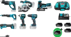 MAKITA DLX6141T PLUS Combokit 7 st maskiner & väska +1st extra 5,0Ah-batteri-på-köpet! Värde 995:-| Combokit