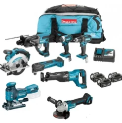 MAKITA DLX6038T Plusplus Combokit (8 st maskiner i väska) +1st extra 5,0Ab-batteri-på-köpet! Värde 995:-| Combokit