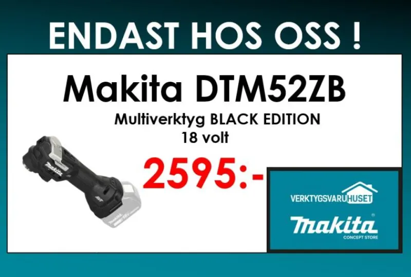 MAKITA DTM52ZB Multiverktyg 18V -Black edition| Makita - Limited Edition