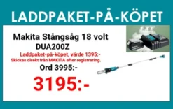 MAKITA DUA200Z Stångsåg 18V| Motorsågar-Kedjesågar