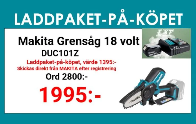 MAKITA DUC101Z Grensåg 18V (10cm)| Motorsågar-Kedjesågar