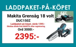 MAKITA DUC150Z Grensåg 18V (15cm)| Motorsågar-Kedjesågar