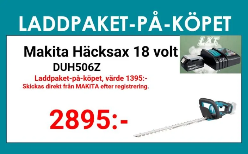 MAKITA DUH506Z Häcksax 18V • 500 mm • 20 mm| Häcksaxar