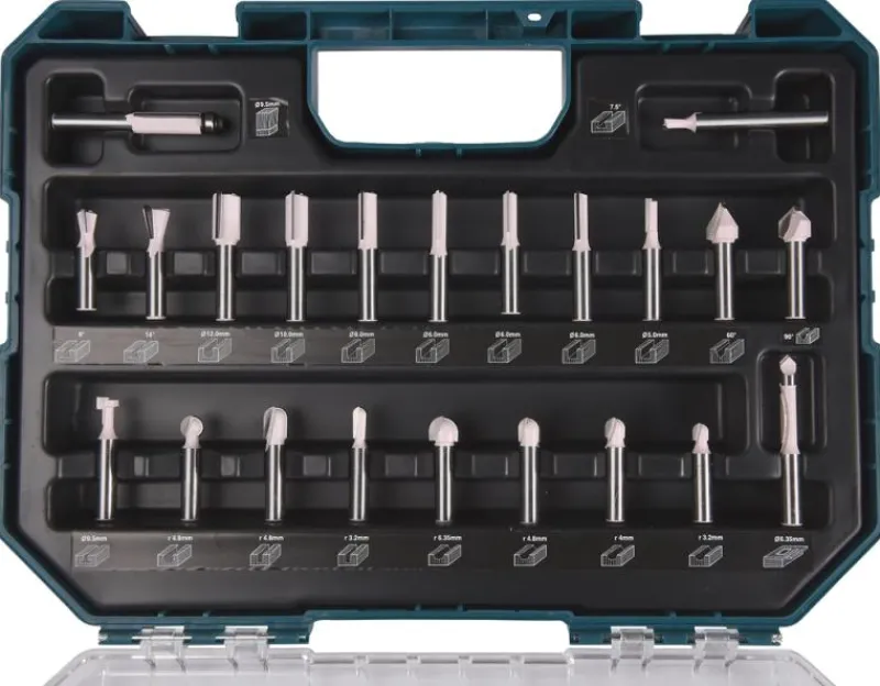 MAKITA Frässet 22-delar| Frässtål