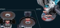 MAKITA GA041GZ Vinkelslip 40V • 125mm • X-lock-fäste| Vinkelslipar 40V